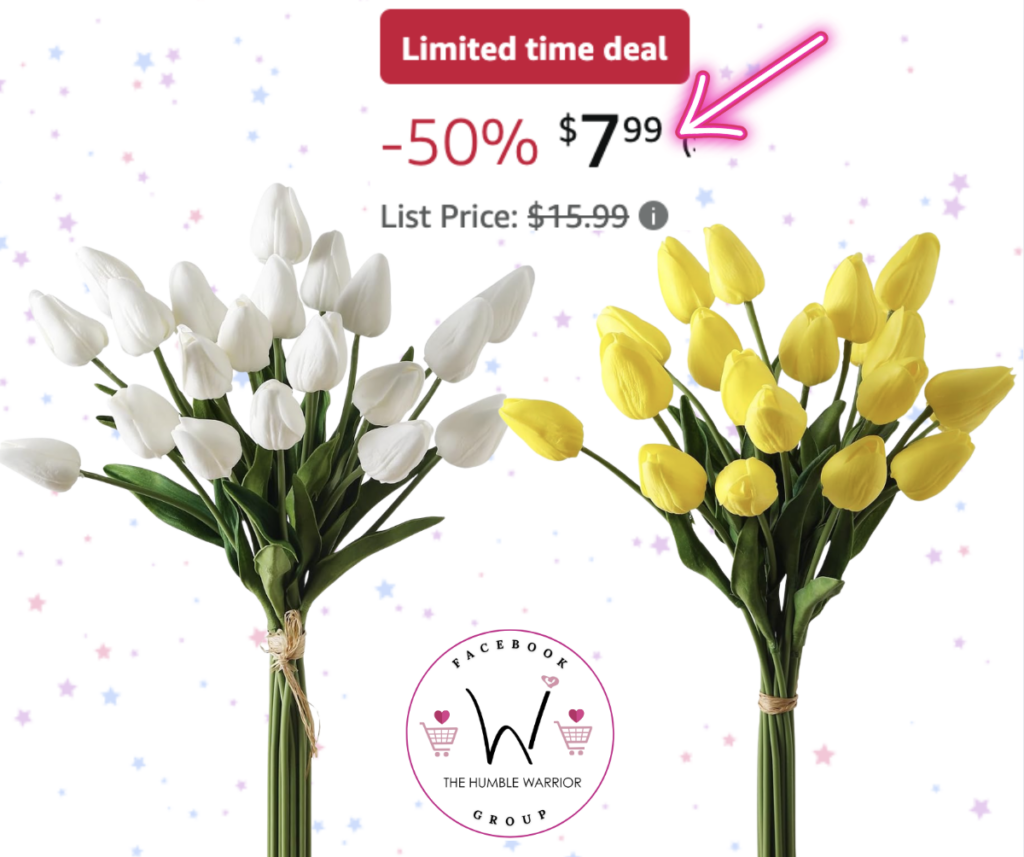 reel feel faux tulips!